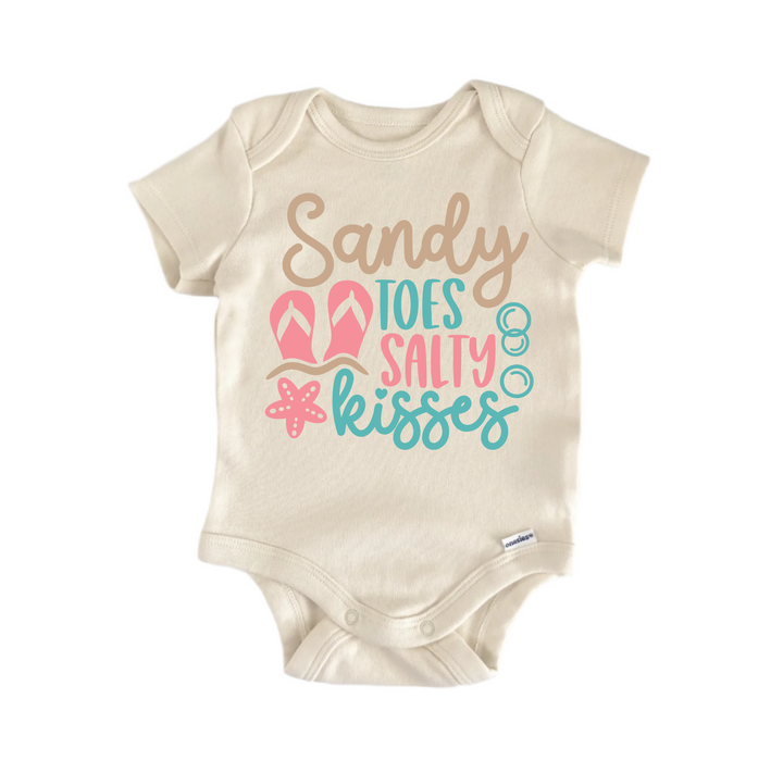 Sandy Toes Beach Summer - Baby Boy Girl Clothes Infant Bodysuit Funny Cute