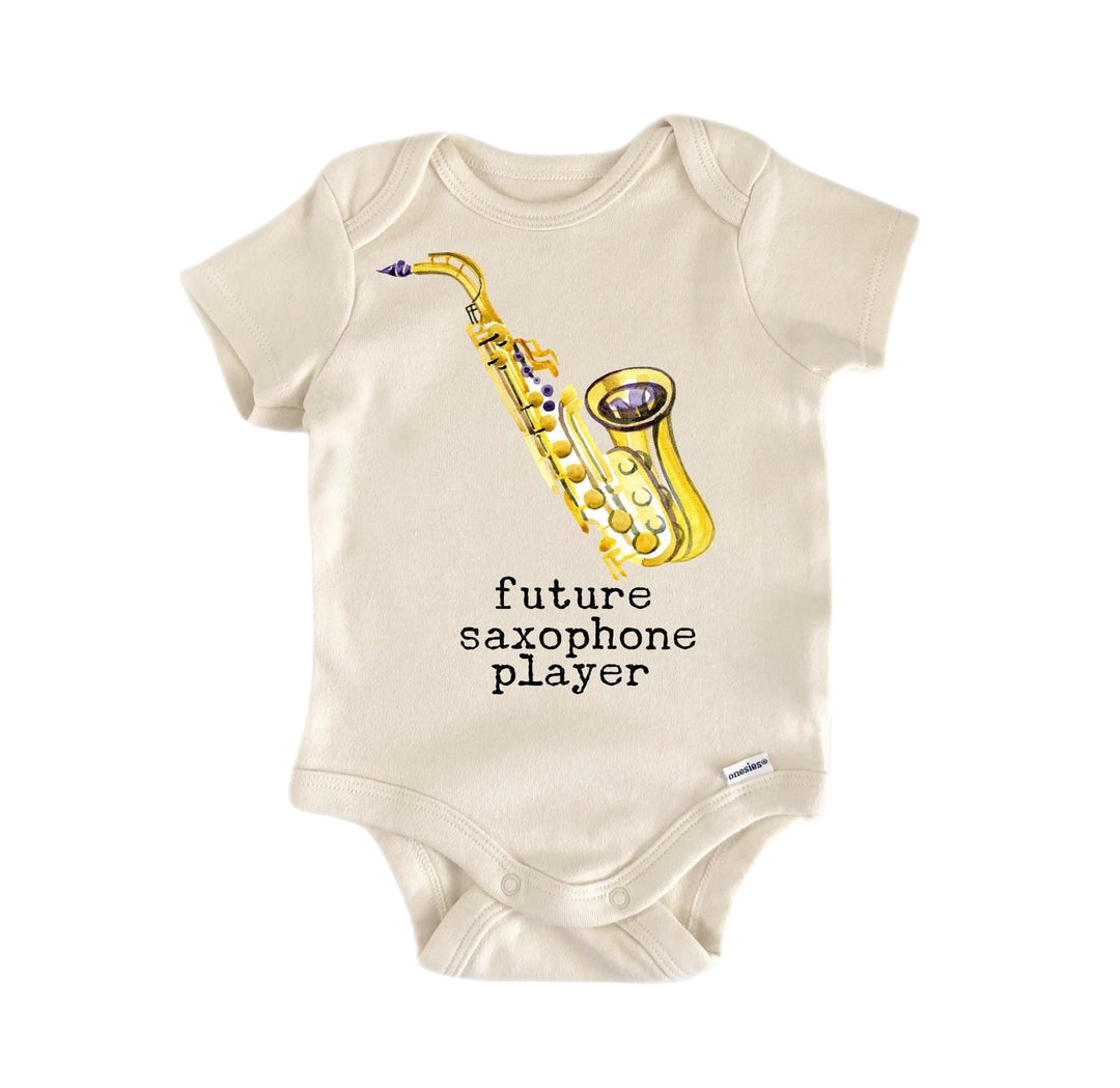 Saxophone Sax - Baby Boy Girl Clothes Infant Bodysuit Funny Cute Newborn  Funny Cute Onesie® | North Fork Forager LLC