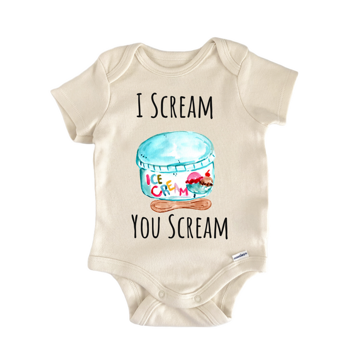 Scream Ice Cream Dessert Summer Baby Gift Baby Onesie®