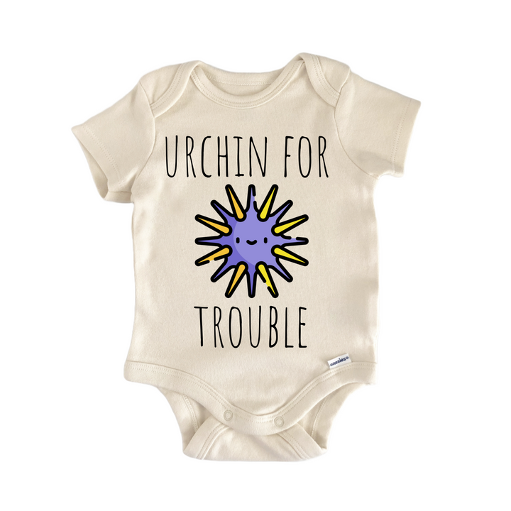 Sea Urchin Ocean Tropical - Baby Bodysuit  Funny Cute Onesie® | North Fork Forager LLC