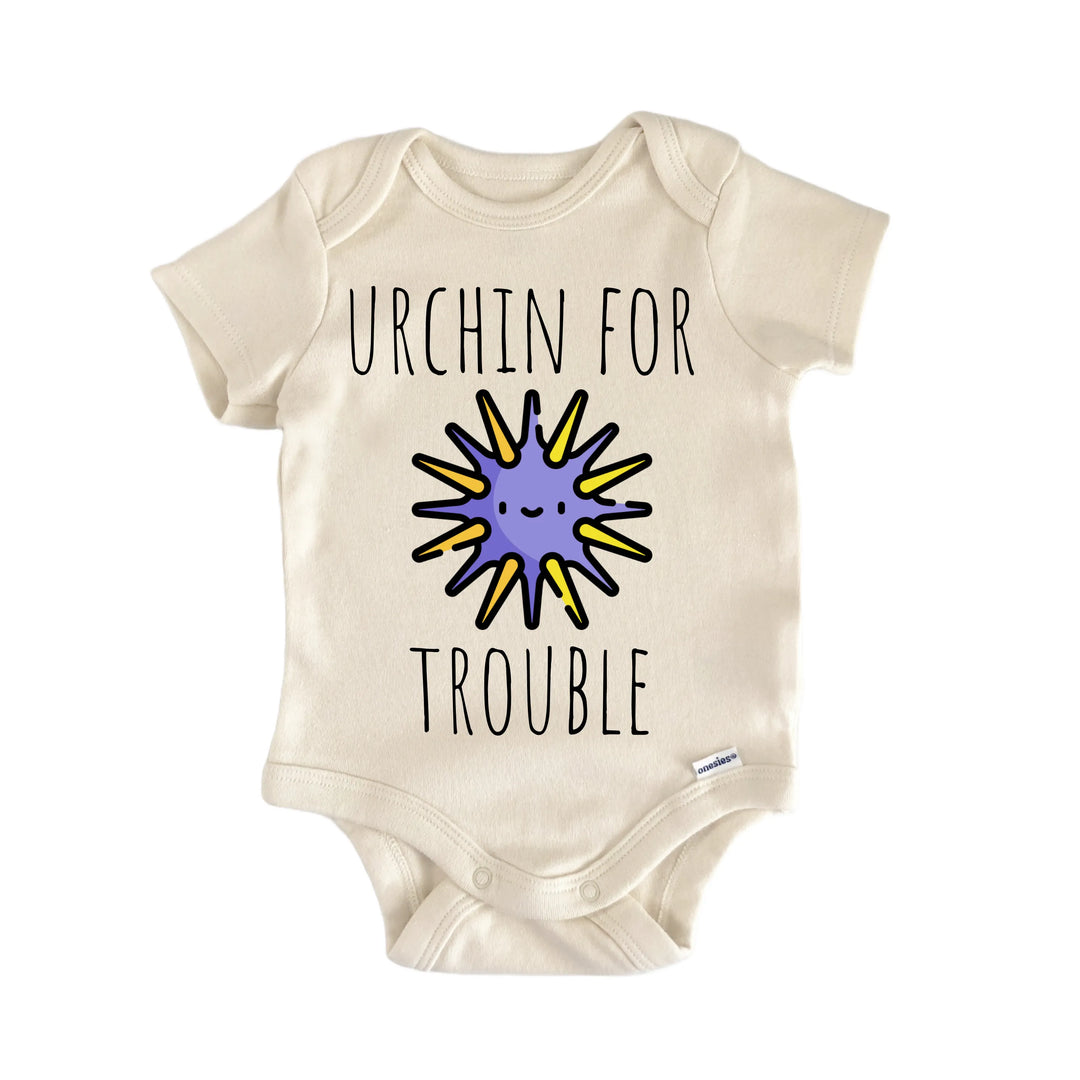 Sea Urchin Ocean Tropical - Baby Bodysuit  Funny Cute Onesie® | North Fork Forager LLC