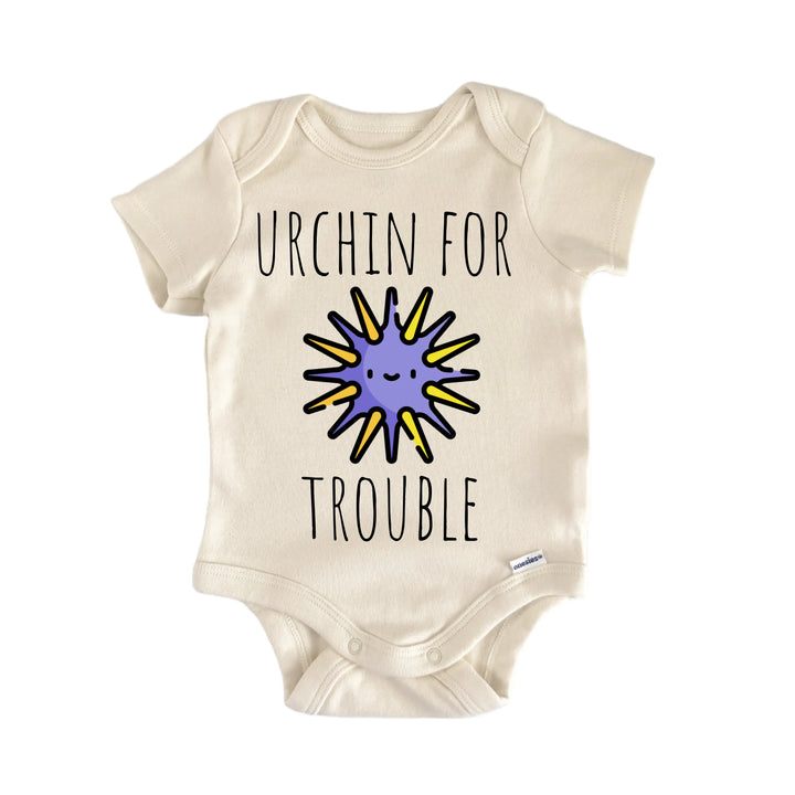 Sea Urchin Ocean Tropical - Baby Bodysuit  Funny Cute Onesie® | North Fork Forager LLC
