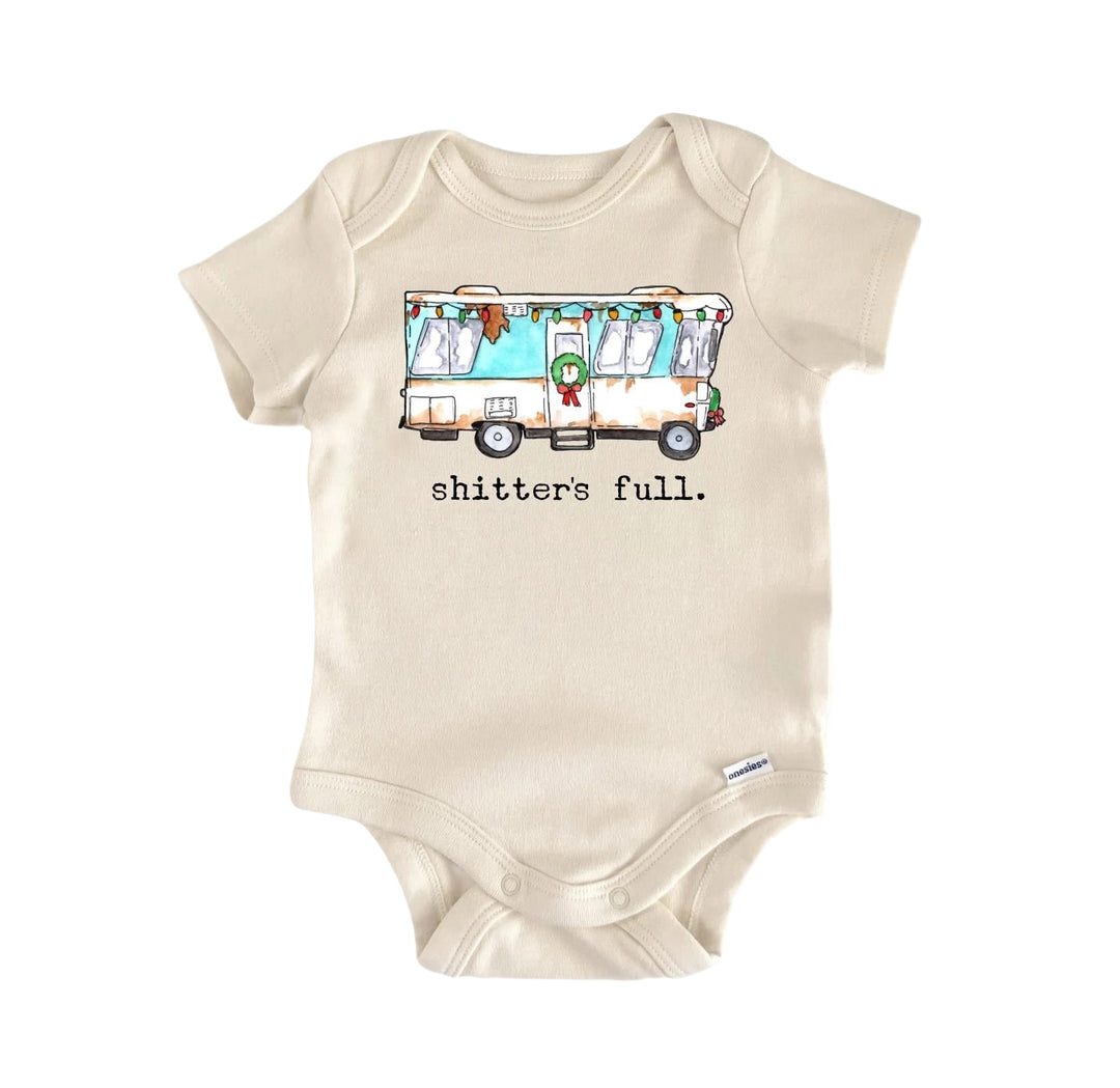 Shitters Full Rv  - Baby Boy Girl Clothes Infant Onesie® Funny Cute Newborn GS1  Funny Cute Onesie® | North Fork Forager LLC