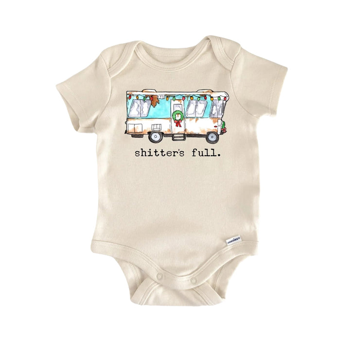Shitters Full Rv  - Baby Boy Girl Clothes Infant Onesie® Funny Cute Newborn GS1  Funny Cute Onesie® | North Fork Forager LLC