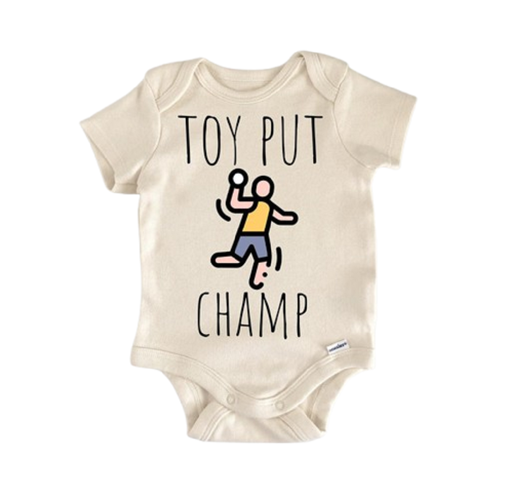 Shot Put Track And Field - Baby Boy Girl Clothes Infant Bodysuit Funny Cute Newborn  Funny Cute Onesie® | North Fork Forager LLC