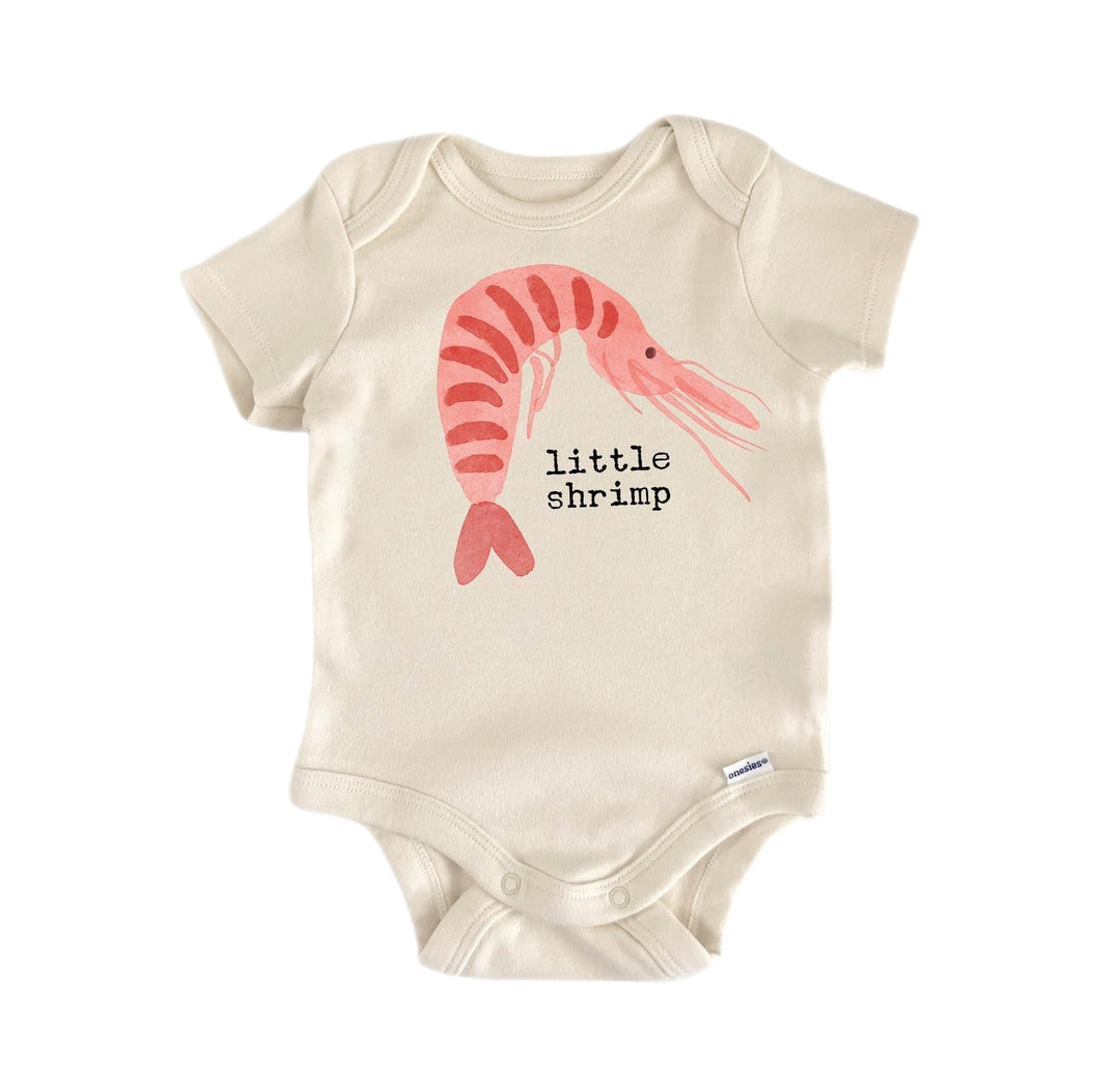 Little Shrimp - Baby Boy Girl Clothes Infant Bodysuit Funny Cute Newborn  Funny Cute Onesie® | North Fork Forager LLC