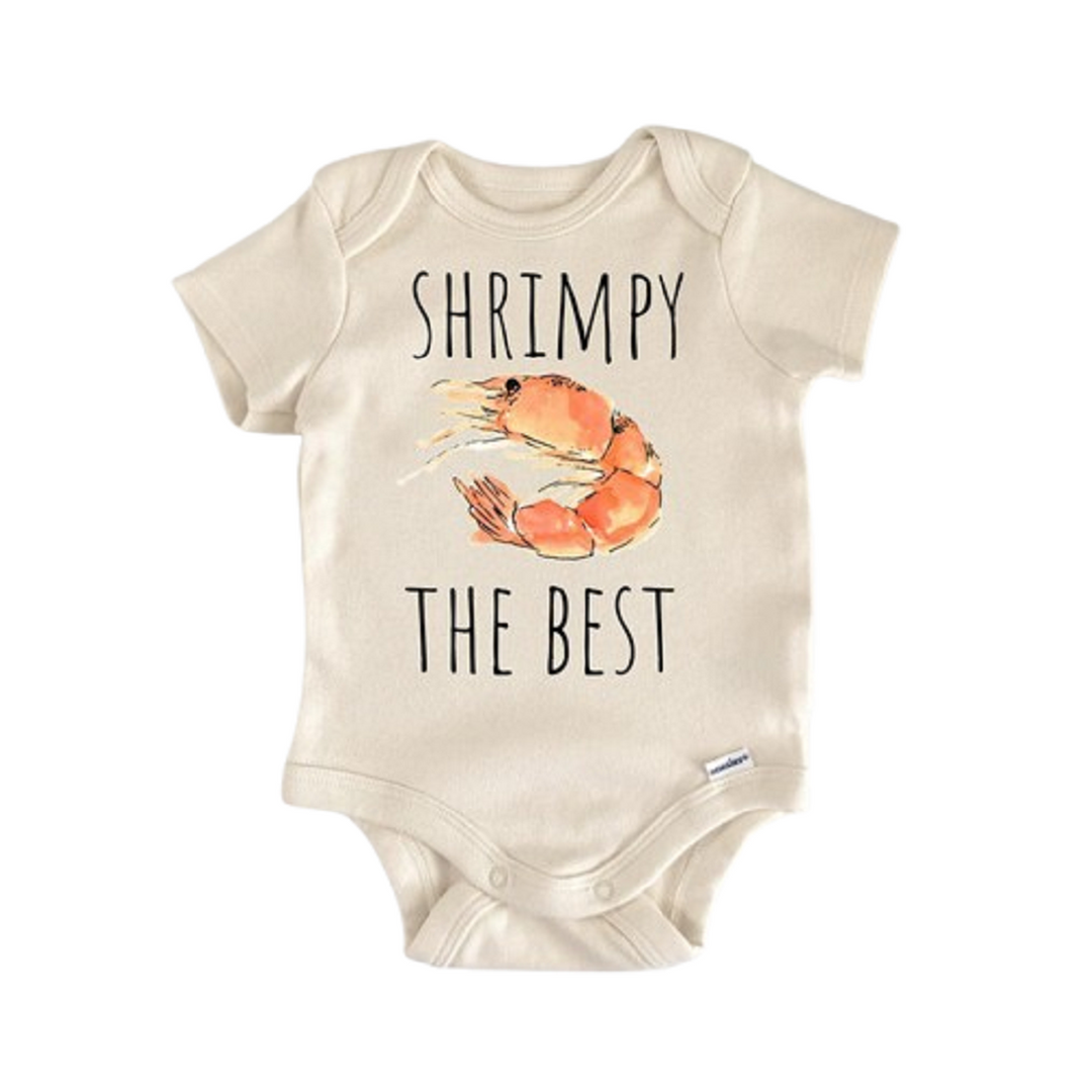 Shrimp Seafood Fish Foodie - Baby Boy Girl Clothes Infant Onesie® Funny  Cute Newborn GS1 BBY  Funny Cute Onesie® | North Fork Forager LLC