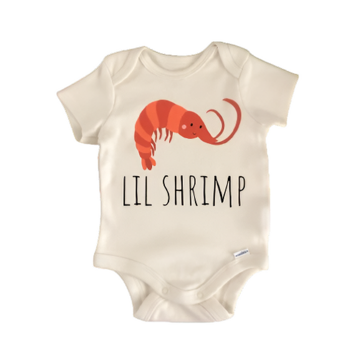 Shrimp Seafood  - Baby Boy Girl Clothes Infant Bodysuit Funny Cute Newborn  Funny Cute Onesie® | North Fork Forager LLC