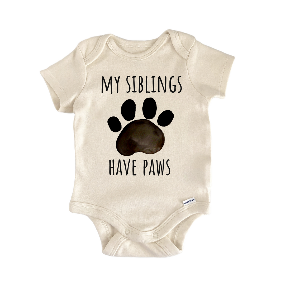 Sibling Paws Baby Gift Baby Bodysuit