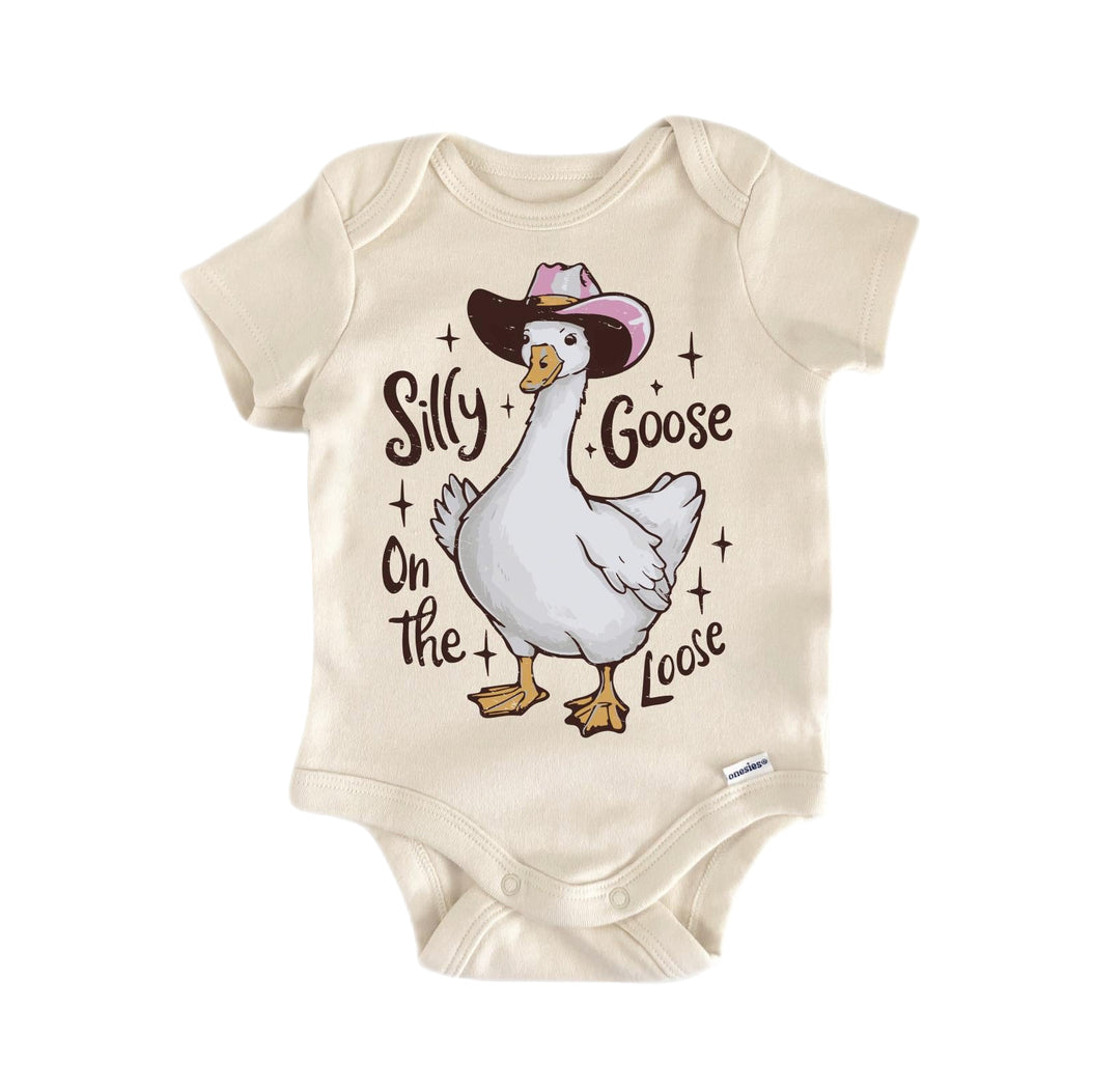 Silly Goose 1 - Baby Boy Girl Clothes Infant Bodysuit Funny Cute Newborn  Funny Cute Onesie® | North Fork Forager LLC