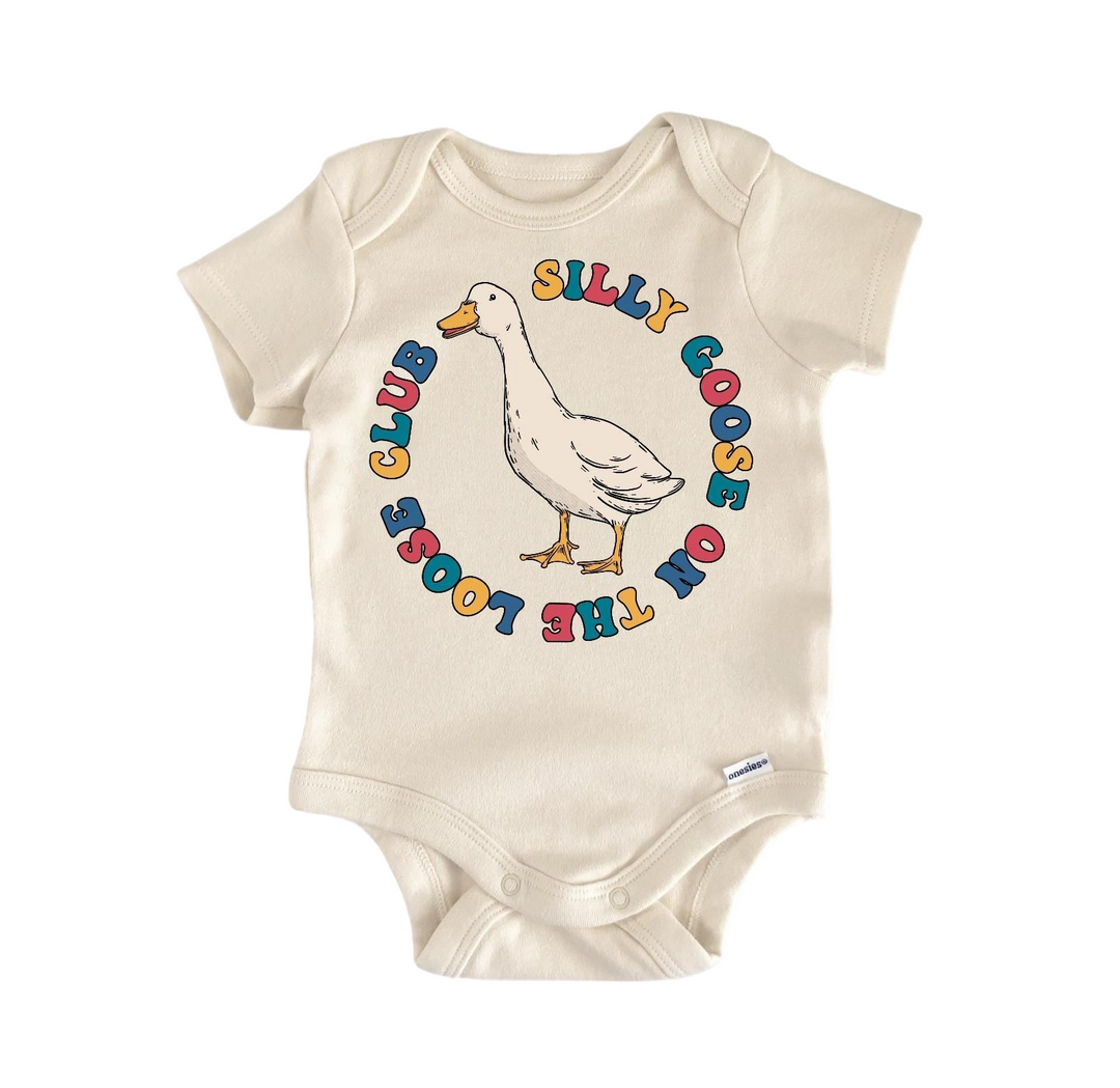 Silly Goose 4 - Baby Boy Girl Clothes Infant Bodysuit Funny Cute Newborn  Funny Cute Onesie® | North Fork Forager LLC