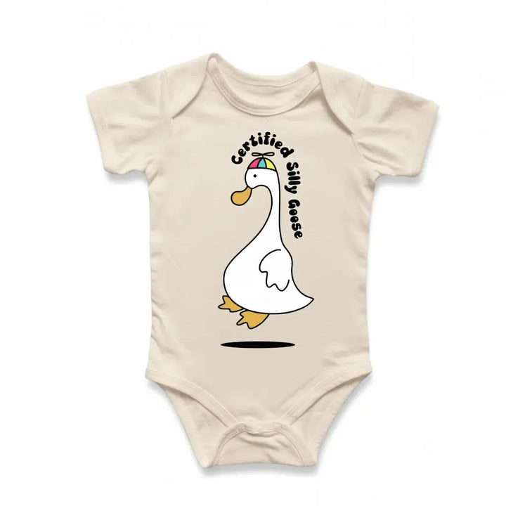 Silly Goose Flying - Baby Boy Girl Clothes Infant Bodysuit Funny Cute Newborn  Funny Cute Onesie® | North Fork Forager LLC
