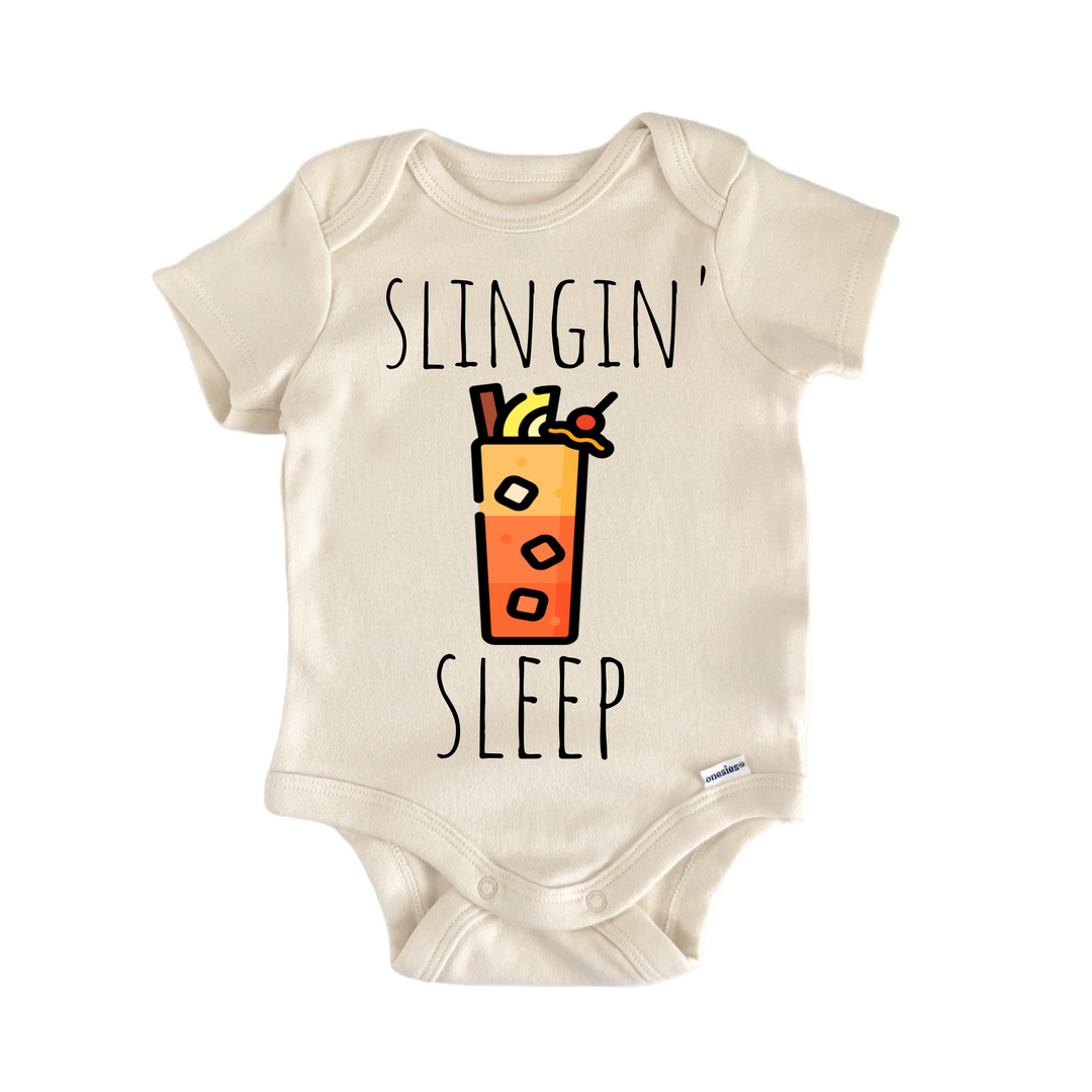 Singapore Sling Cocktail - Baby Bodysuit  Funny Cute Onesie® | North Fork Forager LLC