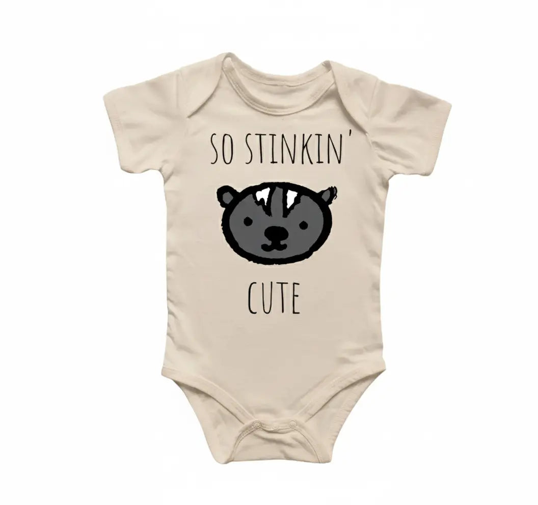 Skunk Animal - Baby Boy Girl Clothes Infant Bodysuit Funny Cute Newborn 2  Funny Cute Onesie® | North Fork Forager LLC
