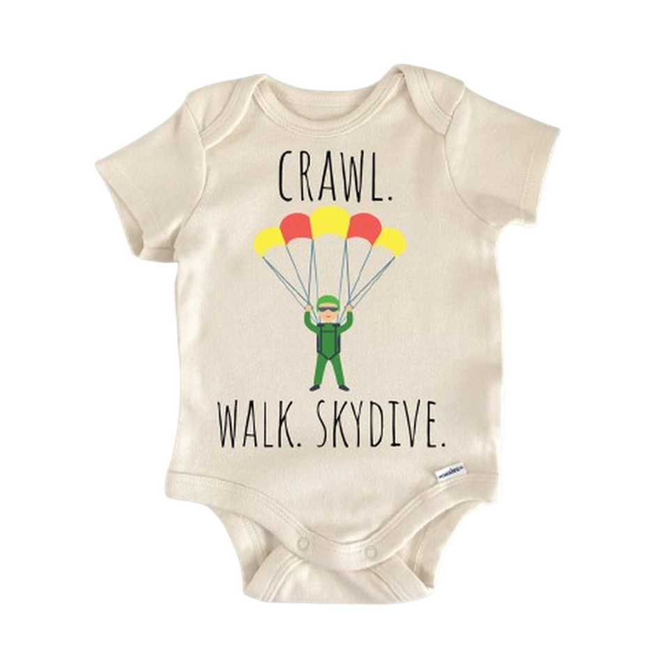 Skydive Skydiving Parachute - Baby Boy Girl Clothes Infant Bodysuit Funny Cute Newborn  Funny Cute Onesie® | North Fork Forager LLC