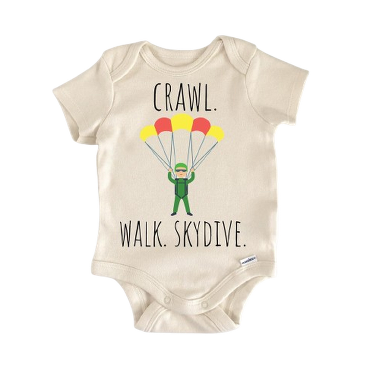 Skydive Skydiving Parachute - Baby Boy Girl Clothes Infant Bodysuit Funny Cute Newborn  Funny Cute Onesie® | North Fork Forager LLC