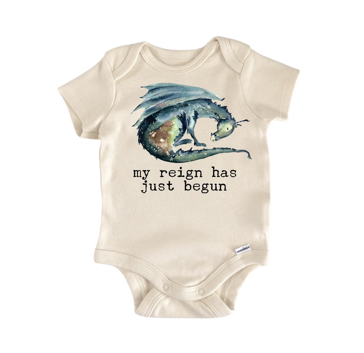Sleeping Dragon Green - Baby Boy Girl Clothes Infant Onesie® Funny Cute Newborn GS1  Funny Cute Onesie® | North Fork Forager LLC