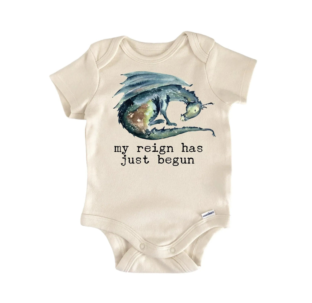 Sleeping Dragon Green - Baby Boy Girl Clothes Infant Onesie® Funny Cute Newborn GS1  Funny Cute Onesie® | North Fork Forager LLC