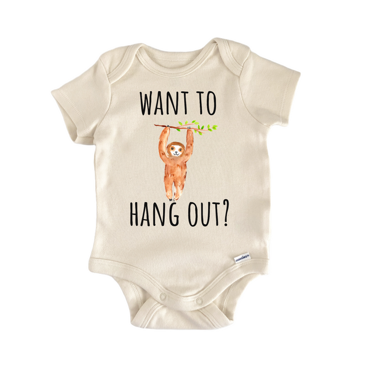 Sloth Hang Out Animal Baby Gift Baby Onesie®