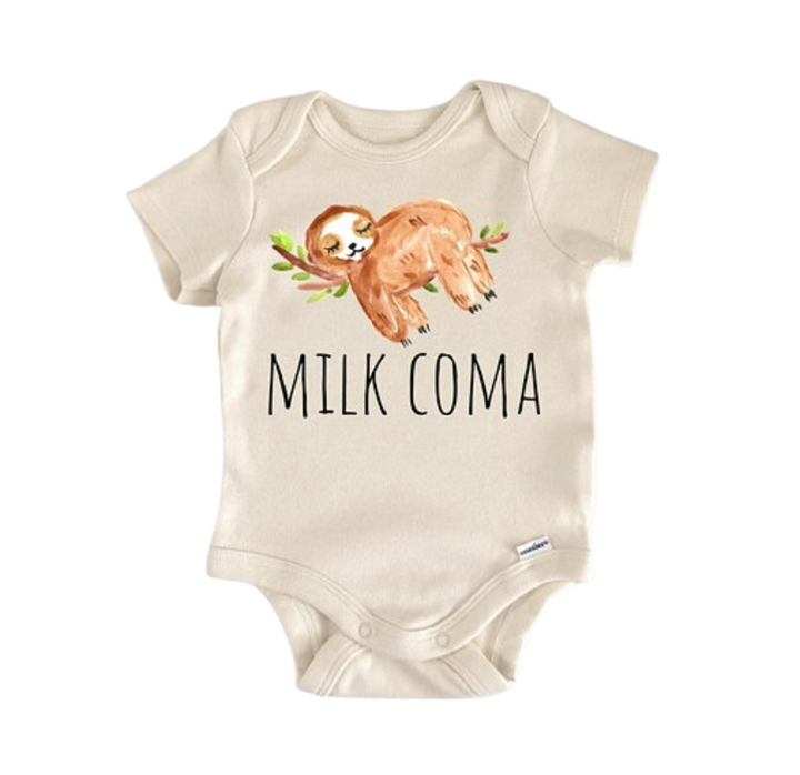 Sloth Milk Breastfed - Baby Boy Girl Clothes Infant Bodysuit Funny Cute Newborn  Funny Cute Onesie® | North Fork Forager LLC