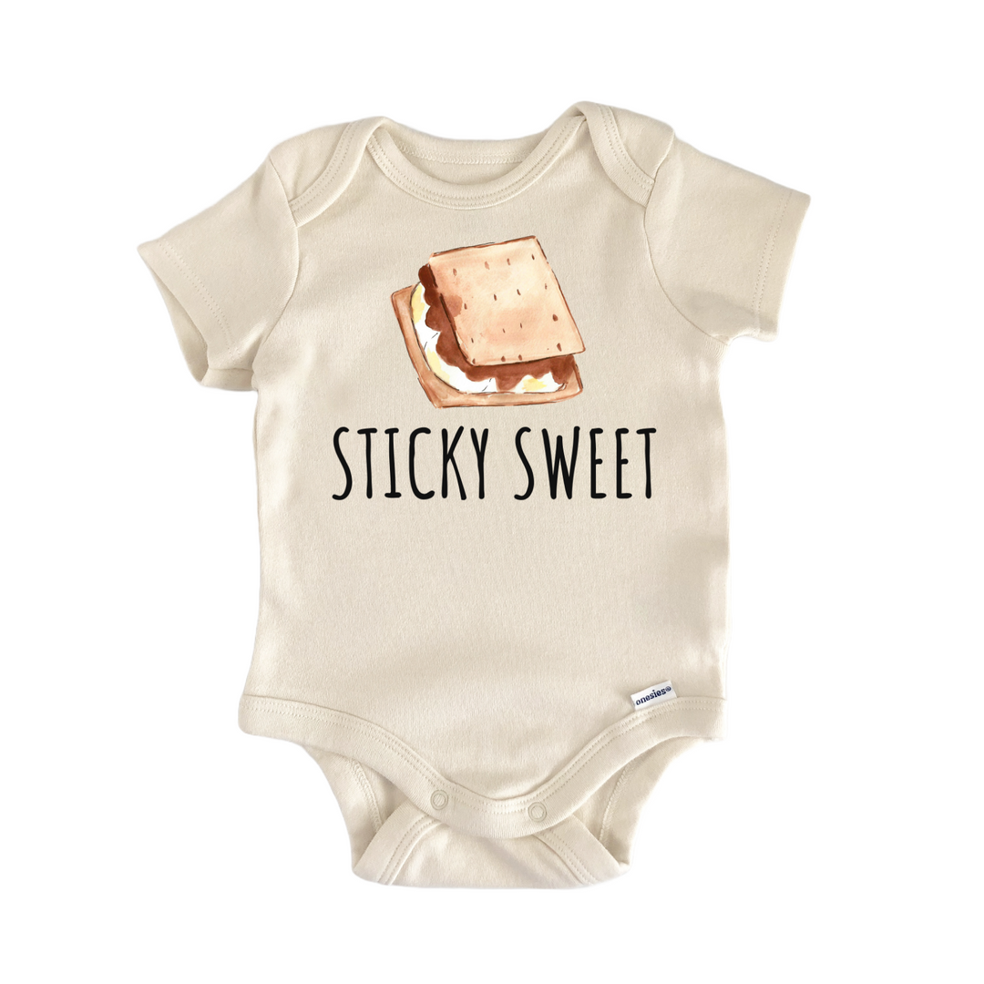 Smore Sticky Sweet Campfire Baby Gift Baby Bodysuit