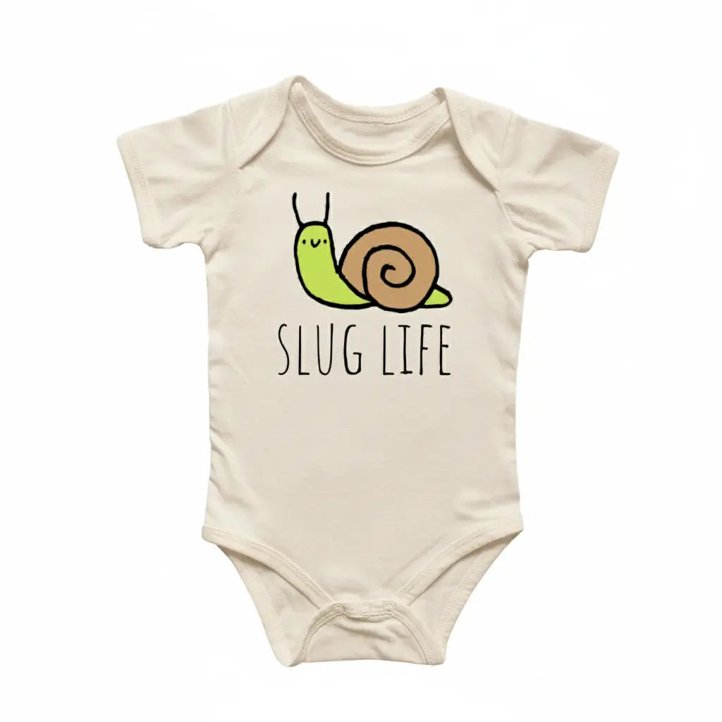 Snail - Baby Boy Girl Clothes Infant Bodysuit Funny Cute Newborn  Funny Cute Onesie® | North Fork Forager LLC
