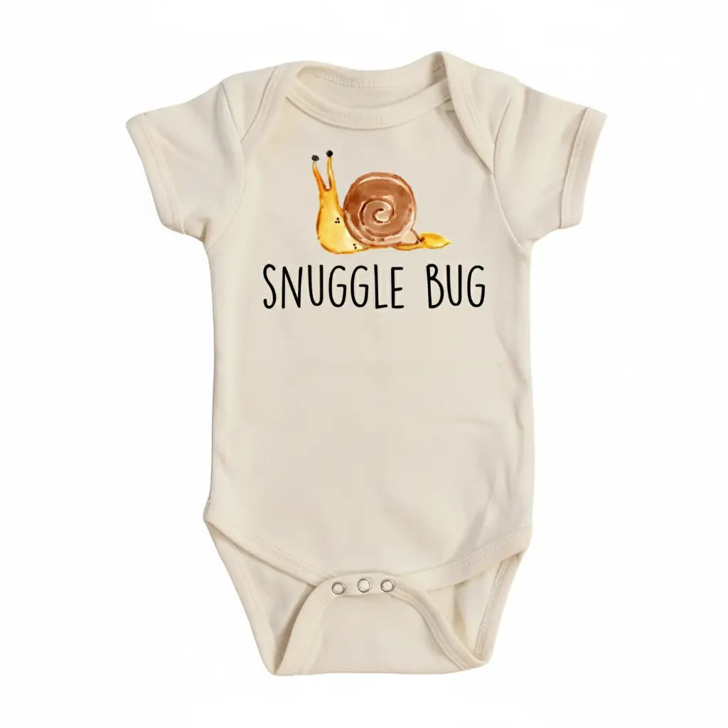 Snail Snuggle Bug - Baby Boy Girl Clothes Infant Bodysuit Funny Cute Newborn  Funny Cute Onesie® | North Fork Forager LLC