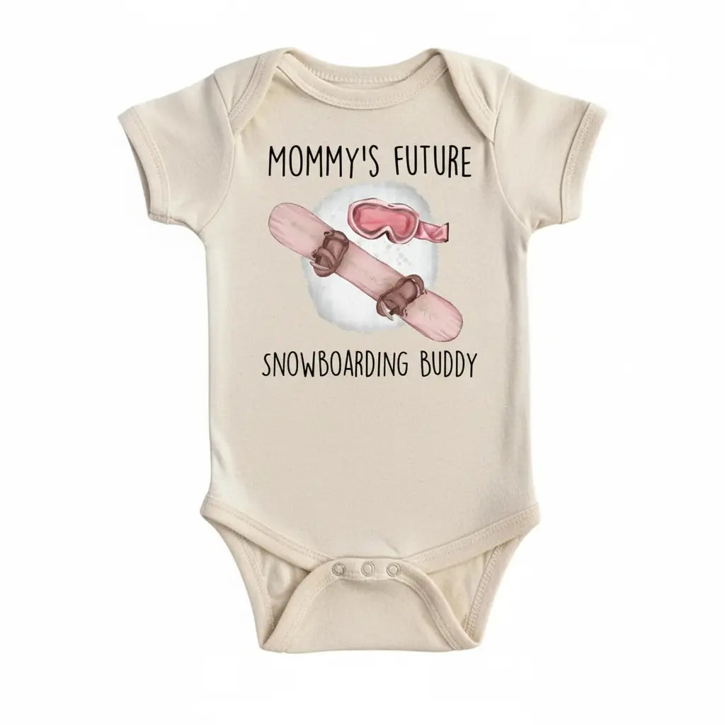 Snowboarding Mommy - Baby Boy Girl Clothes Infant Bodysuit Funny Cute Newborn  Funny Cute Onesie® | North Fork Forager LLC