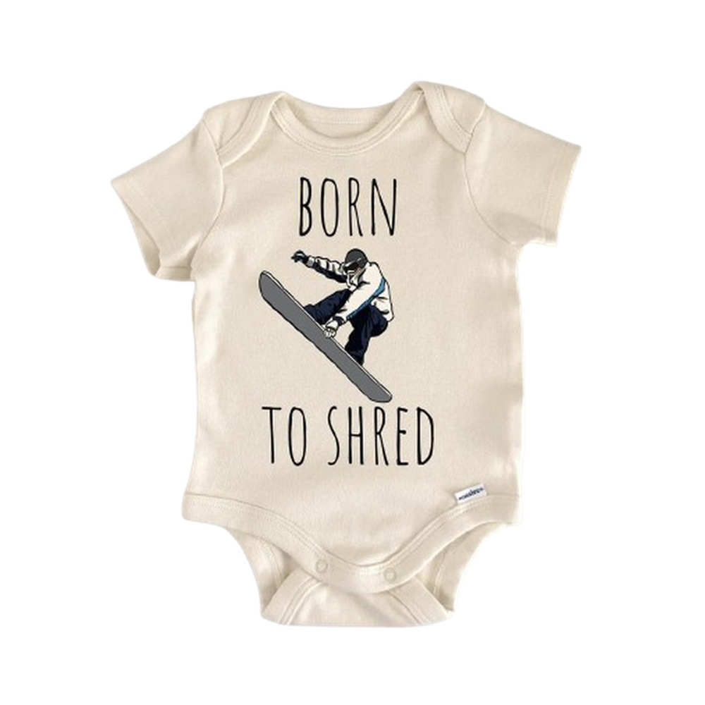 Snowboarding Snowboard Snow Sports - Baby Boy Girl Clothes Infant Bodysuit Funny Cute  Funny Cute Onesie® | North Fork Forager LLC