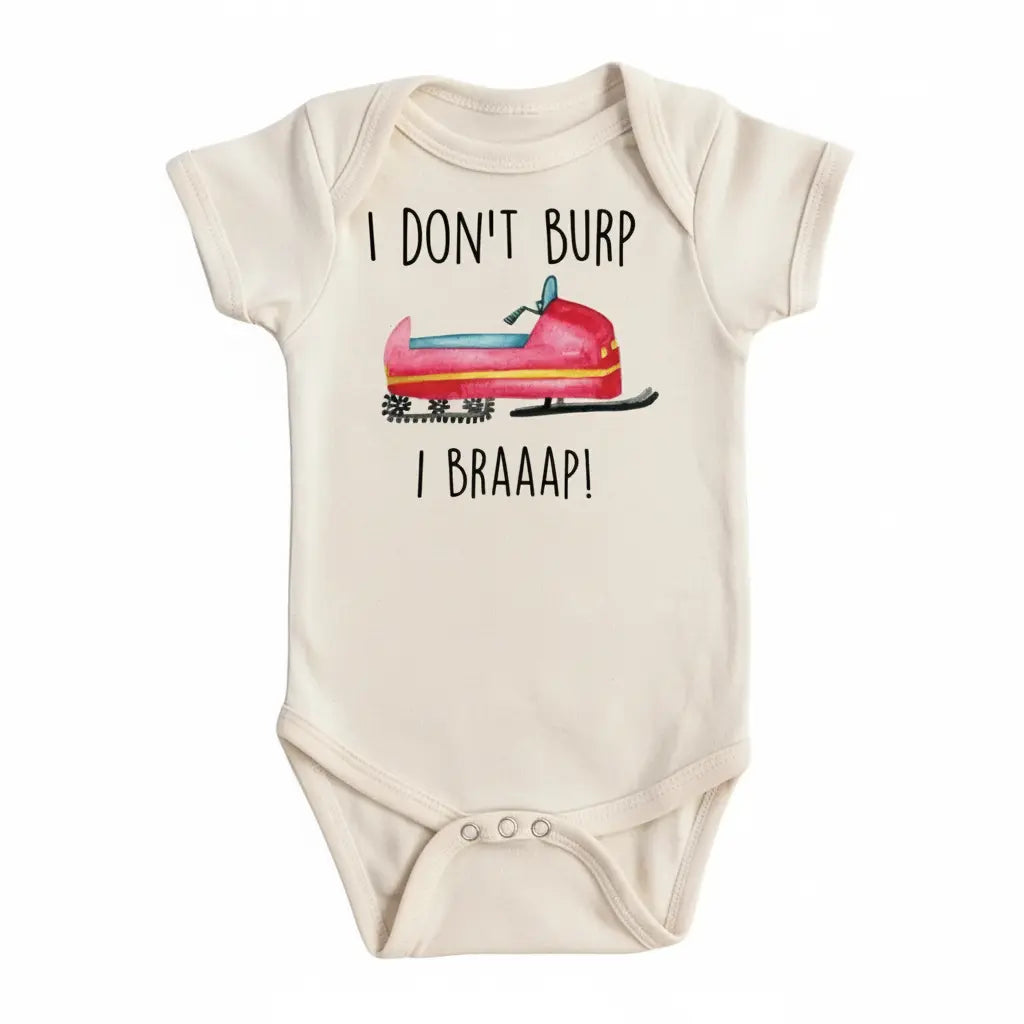 Snowmobile  - Baby Boy Girl Clothes Infant Bodysuit Funny Cute Newborn  Funny Cute Onesie® | North Fork Forager LLC