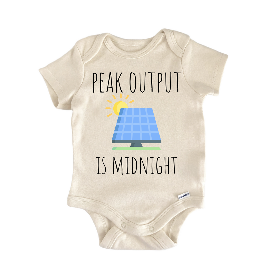 Solar Panel Energy Green - Baby Bodysuit  Funny Cute Onesie® | North Fork Forager LLC