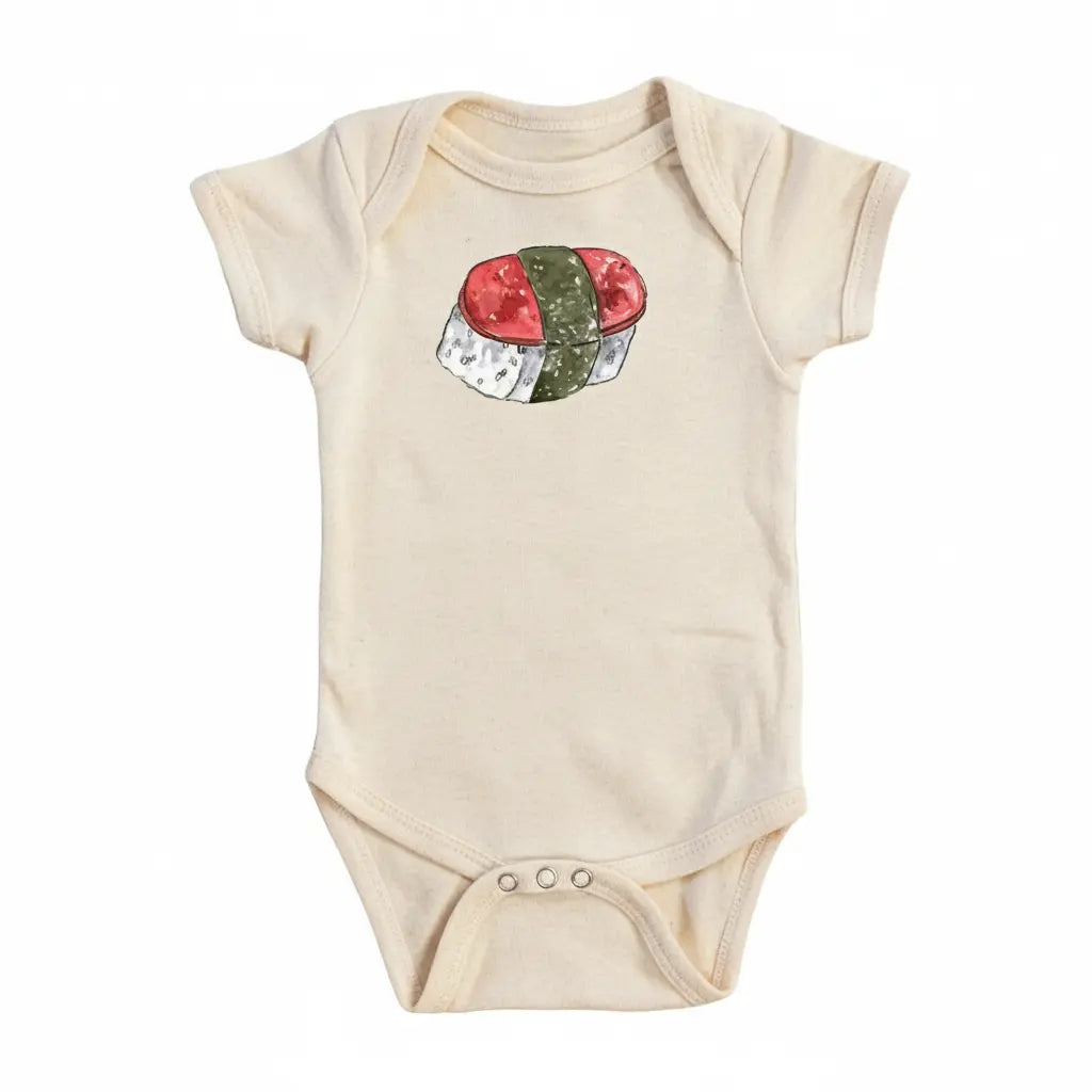 Spam Musubi Hawaii - Baby Boy Girl Clothes Infant Bodysuit Funny Cute Newborn  Funny Cute Onesie® | North Fork Forager LLC
