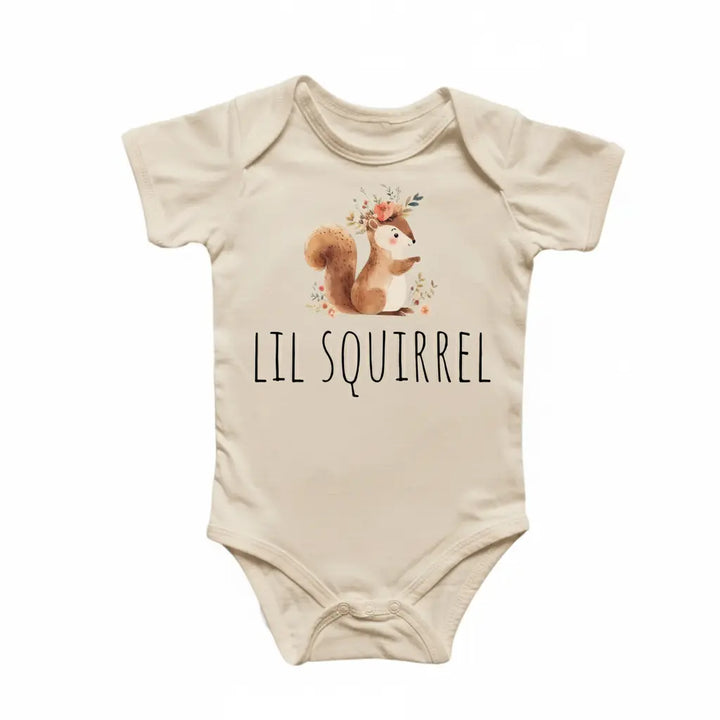 Little Squirrel - Baby Boy Girl Clothes Infant Bodysuit Funny Cute Newborn  Funny Cute Onesie® | North Fork Forager LLC