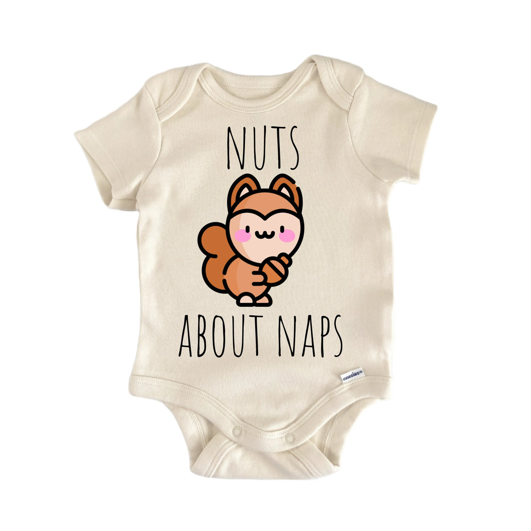 Squirrel Nuts Nap - Baby Bodysuit  Funny Cute Onesie® | North Fork Forager LLC