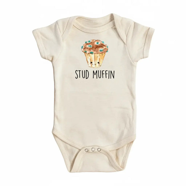 Stud Muffin Blue - Baby Boy Girl Clothes Infant Onesie® Funny Cute Newborn GS1  Funny Cute Onesie® | North Fork Forager LLC