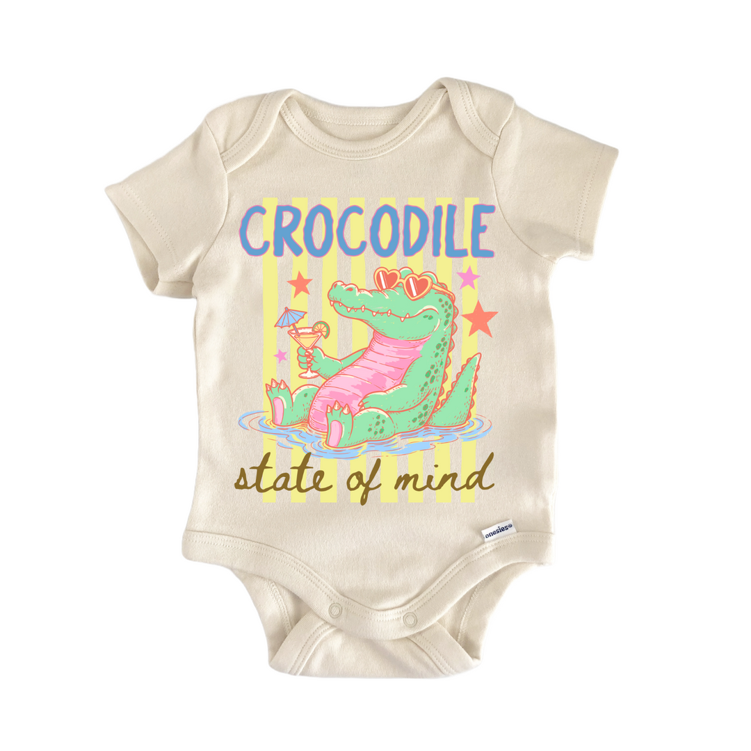 Summer Animal Crocodile Florida Infant Gift Baby Onesie® Bodysuit
