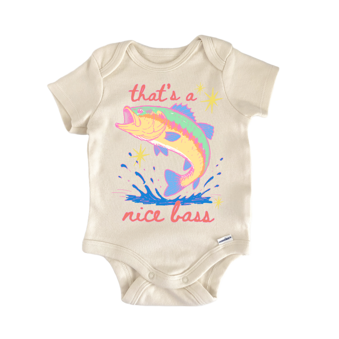 Summer Fishing Nice Bass Baby Gift Baby Onesie® Bodysuit