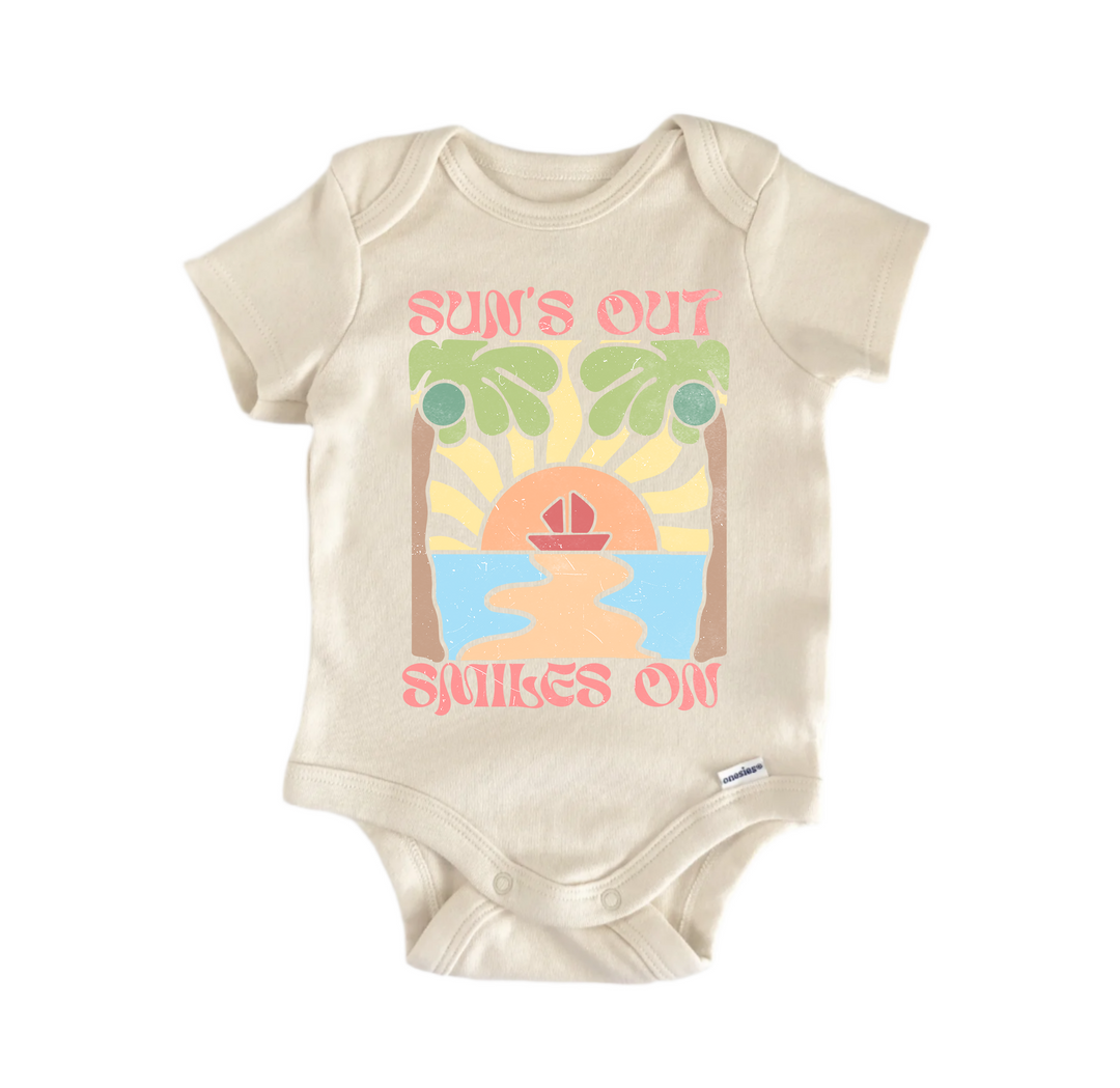 Sun Smile Boho Beach - Baby Boy Girl Clothes Bodysuit Funny Cute Newborn  Funny Cute Onesie® | North Fork Forager LLC