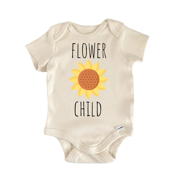Sunflower Flower Plant - Baby Bodysuit  Funny Cute Onesie® | North Fork Forager LLC