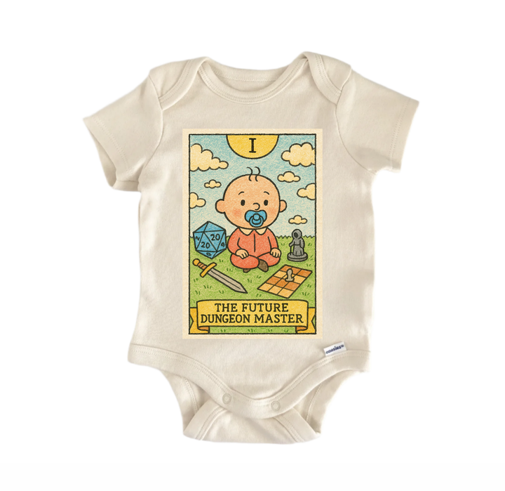 Future Tabletop Game Dungeon - Baby Onesie® GS1  Funny Cute Onesie® | North Fork Forager LLC