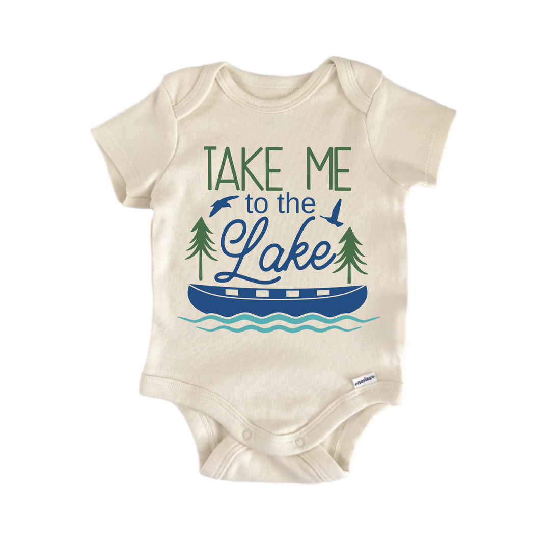 Take Me Lake Lakehouse - Baby Boy Girl Clothes Infant Bodysuit Funny Cute  Funny Cute Onesie® | North Fork Forager LLC
