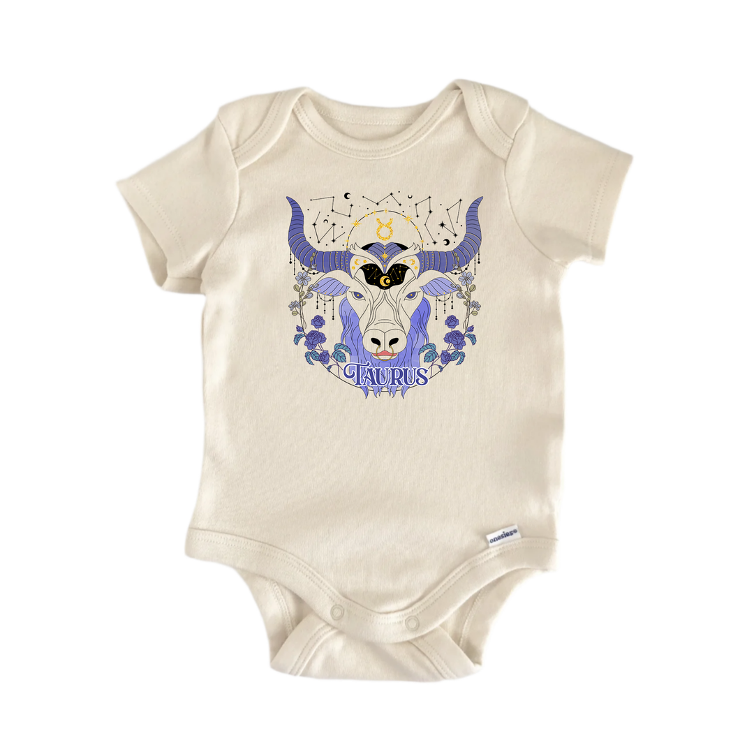 Taurus  Zodiac -  Baby Boy Girl Clothes Infant Bodysuit Funny Cute Newborn  Funny Cute Onesie® | North Fork Forager LLC