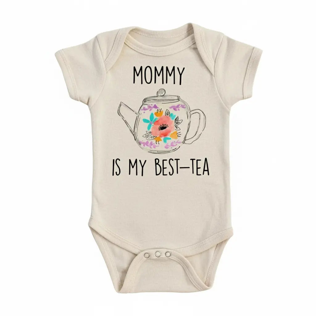 Tea Bestie - Baby Boy Girl Clothes Infant Bodysuit Funny Cute Newborn  Funny Cute Onesie® | North Fork Forager LLC