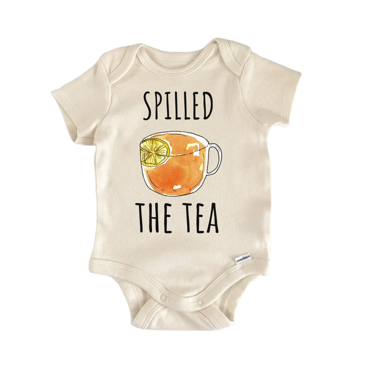 Tea Beverage Pregnancy Surprise Reveal Newborn Gift Baby Bodysuit