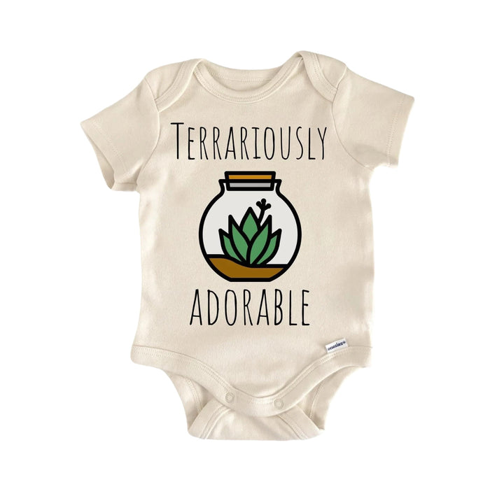 Terrarium Plant - Baby Boy Girl Clothes Infant Bodysuit Funny Cute  Funny Cute Onesie® | North Fork Forager LLC