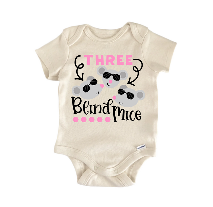 Three Blind Mice Nursery Rhyme - Baby Boy Girl Clothes Infant Bodysuit Funny Cute  Funny Cute Onesie® | North Fork Forager LLC