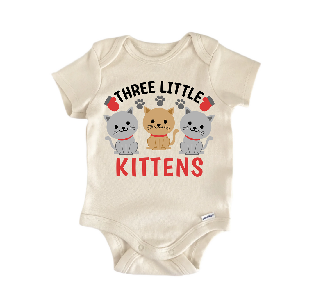 Three Little Kittens Nursery Rhyme  - Baby Boy Girl Clothes Infant Bodysuit Funny Cute  Funny Cute Onesie® | North Fork Forager LLC