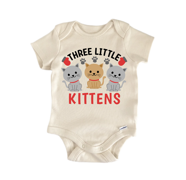 Three Little Kittens Nursery Rhyme  - Baby Boy Girl Clothes Infant Bodysuit Funny Cute  Funny Cute Onesie® | North Fork Forager LLC