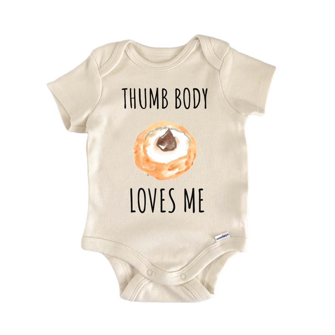 Thumbprint Cookie Bakery Baby Gift Baby Bodysuit