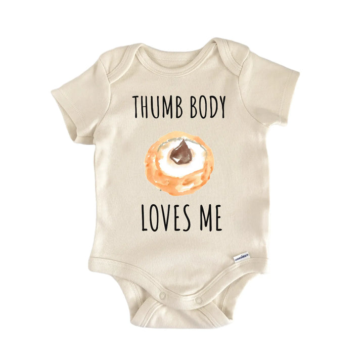 Thumbprint Cookie Bakery Baby Gift Baby Bodysuit
